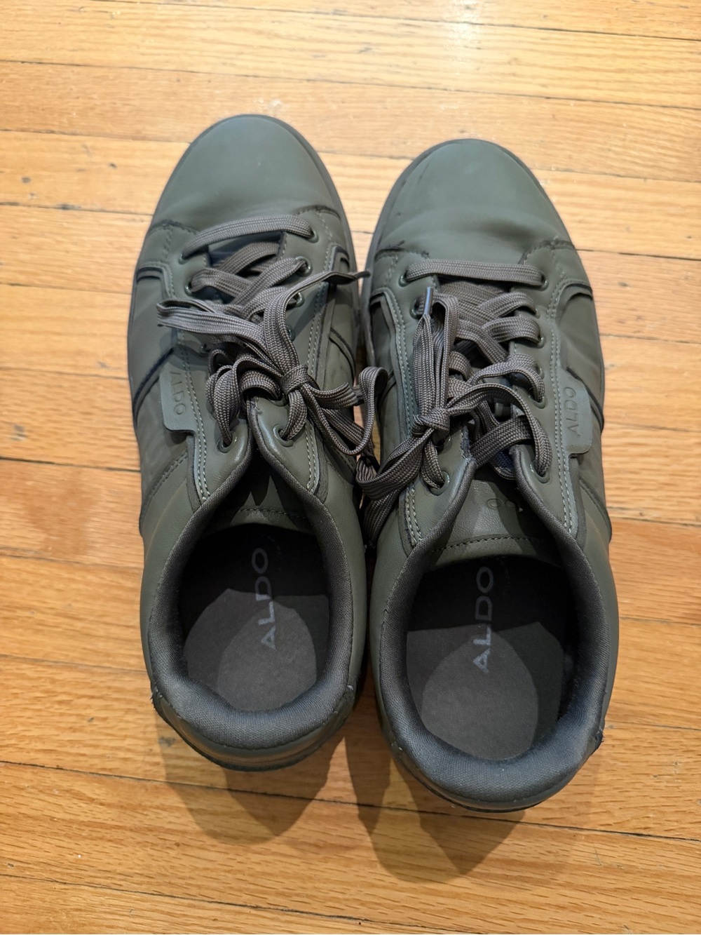 ALDO Men's Olive Green Lace-Up Sneakers